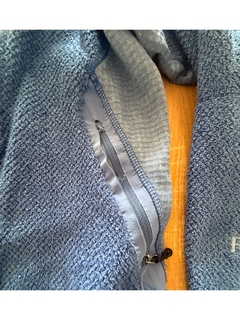 Vintage PATAGONIA R2 Womens Full Zip POLARTEC FLEECE JACKET Size S Blue - Picture 6 of 7